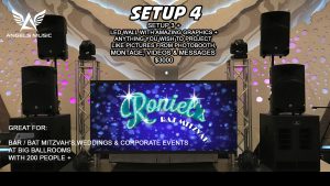 Angels Music wedding DJ package 4, DJ deal setup 4