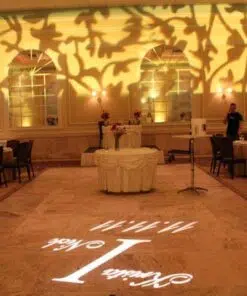 custom gobo projector lighting design, wedding lighting, event lighting, top wedding special effects, special gobo light projector