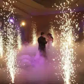 special effects, 10 thing your wedding dj can do, cold sparks, low lying for machine
