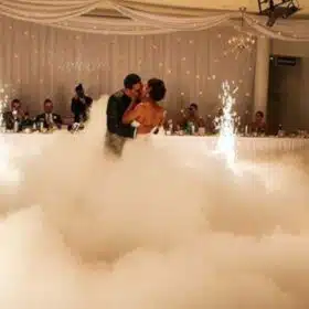 wedding DJ Los Angeles, custom lighting design, wedding lighting, event lighting, top wedding special effects, special gobo light projector, cloud fog machine, Special Effects For Wedding