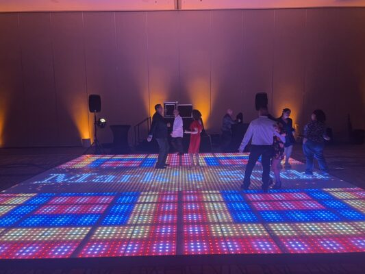 Led dance shop floor rental