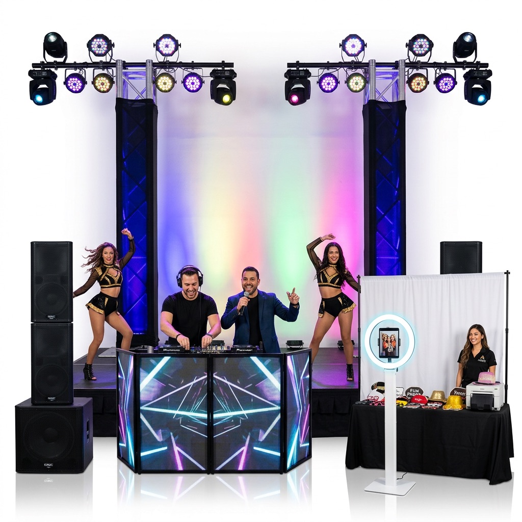 Archangel Package: DJ, MC, Photo Booth, and Dancers in Los Angeles