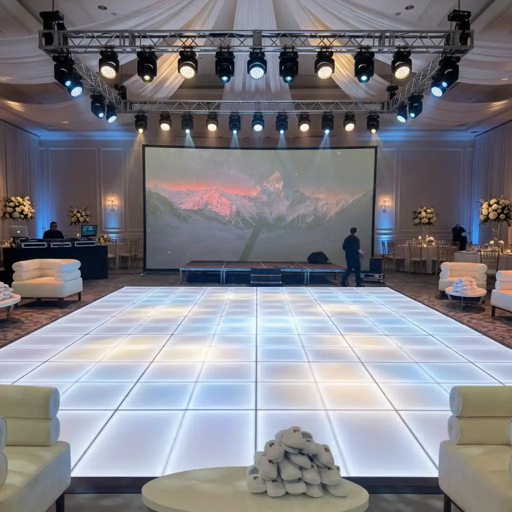White Matte LED Dance Floor