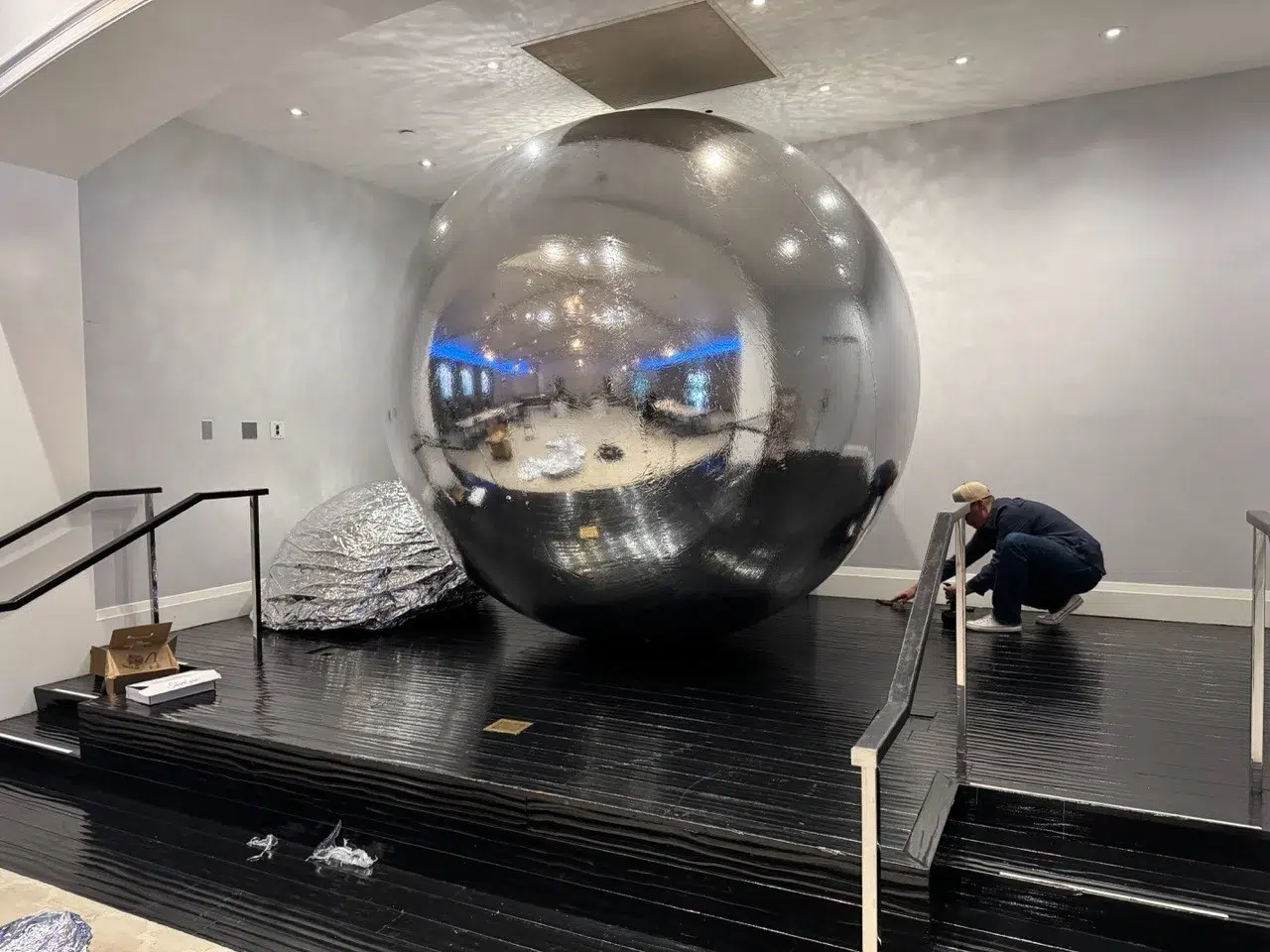 Giant 10ft Inflatable Mirror Ball Rental